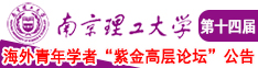 欧美大鸡巴日逼南京理工大学第十四届海外青年学者紫金论坛诚邀海内外英才！